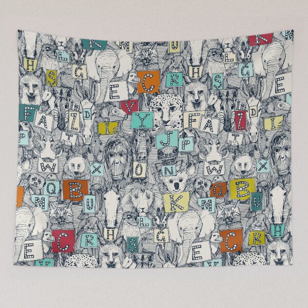 Item preview, animal abc indigo multi designed and sold by scrummy.