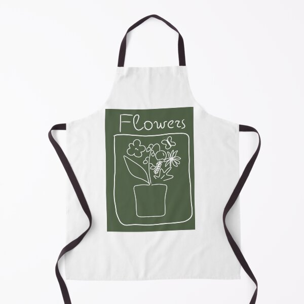 Item preview, Minimalism Flowers, Green, White lines, Butterfly designed and sold by AnnLilac.