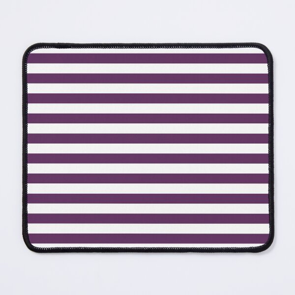 Item preview, Small AUBERGINE PURPLE and WHITE HORIZONTAL STRIPES designed and sold by RachelMacht.