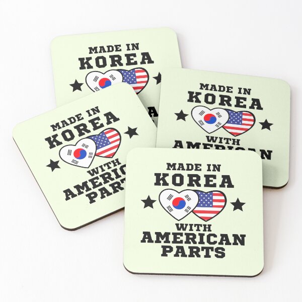 Item preview, Made in Korea with American parts, Part American, Born in Korea, I am Korean, Proud American, Proud Korean, Half Korean, Half American designed and sold by InspiresME.