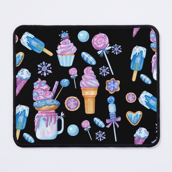 Item preview, Watercolour cupcake desserts pattern designed and sold by Vavilonskaya.