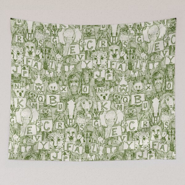 Item preview, animal abc green ivory designed and sold by scrummy.