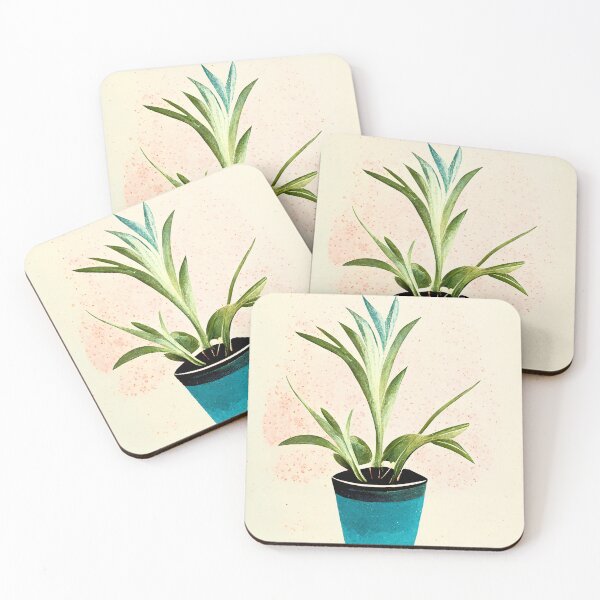 Item preview, Chlorophytum Comosum Spider Plant Retro Wall Art designed and sold by betternotes.