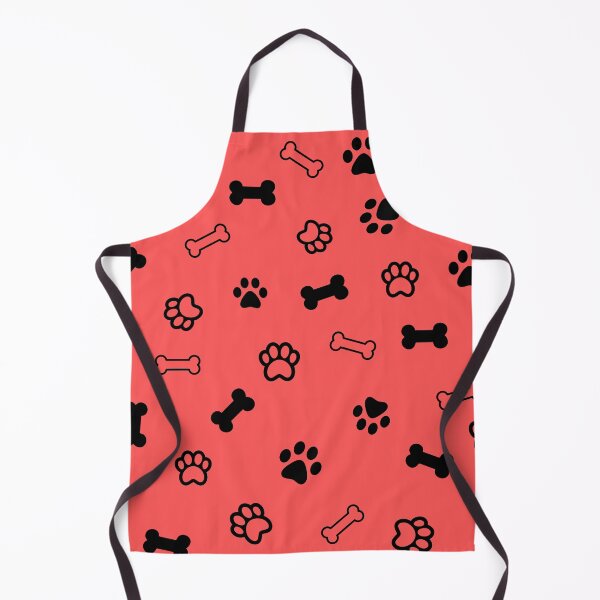 Item preview, Pawprints and Bones Coral designed and sold by dogwoodandthyme.
