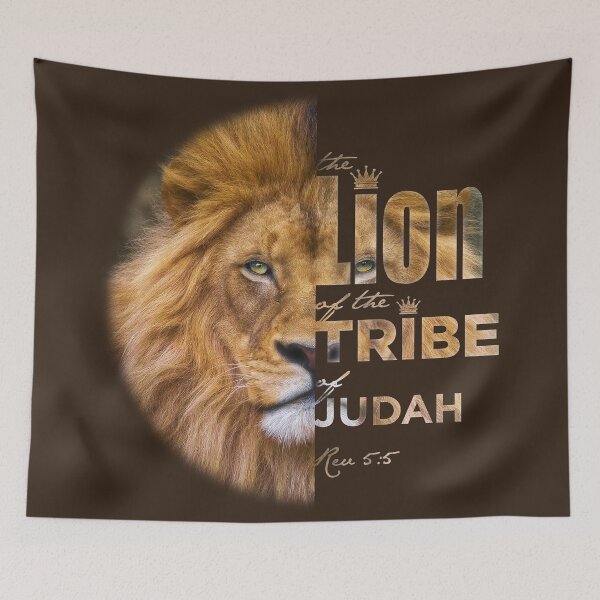Item preview, Lion of Judah with crown on brown designed and sold by AbideApparel.