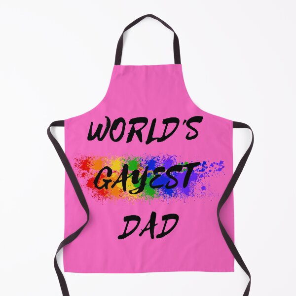 Item preview, World's Gayest Dad Color Splash For Pride Month In Pink designed and sold by LuckyKermit.