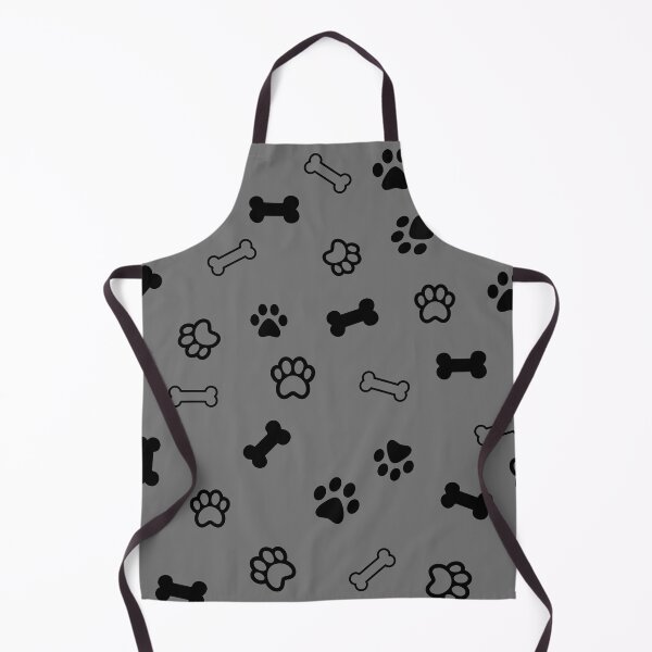 Item preview, Pawprints and Bones Grey designed and sold by dogwoodandthyme.