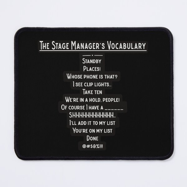 Item preview, Stage Manager Vocabulary designed and sold by swilmer.