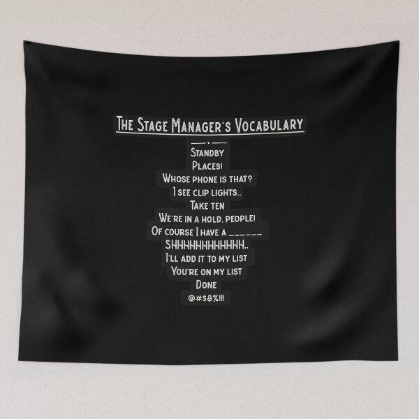 Item preview, Stage Manager Vocabulary designed and sold by swilmer.