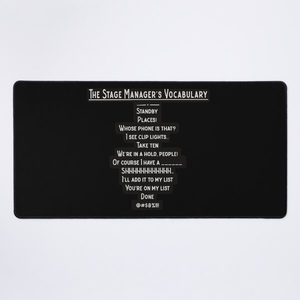 Item preview, Stage Manager Vocabulary designed and sold by swilmer.