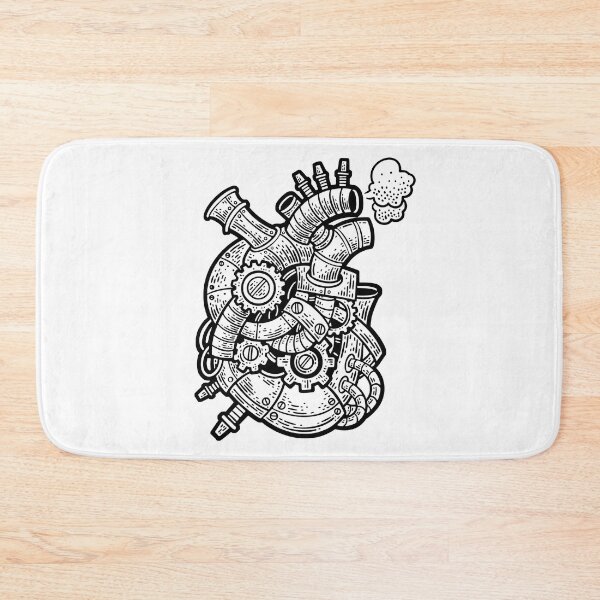 Item preview, Mechanical iron heart sketch style designed and sold by IronicEmpire.