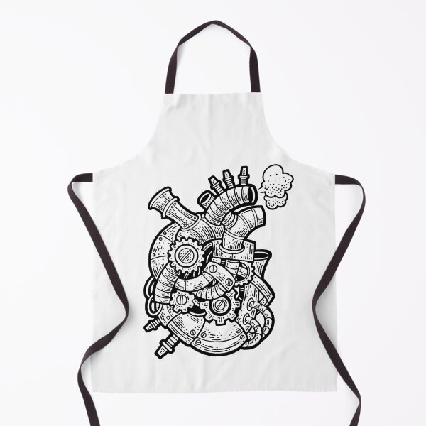 Item preview, Mechanical iron heart sketch style designed and sold by IronicEmpire.
