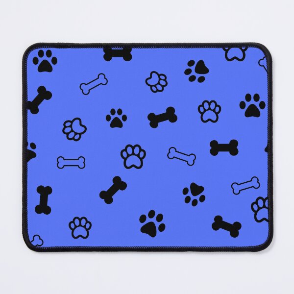 Item preview, Pawprints and Bones Blue designed and sold by dogwoodandthyme.