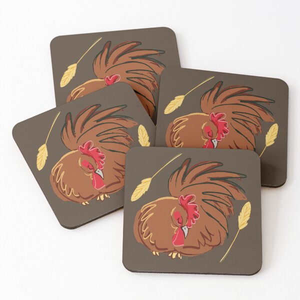 Item preview, Rooster pattern Chocolate designed and sold by EskTuulispaa.