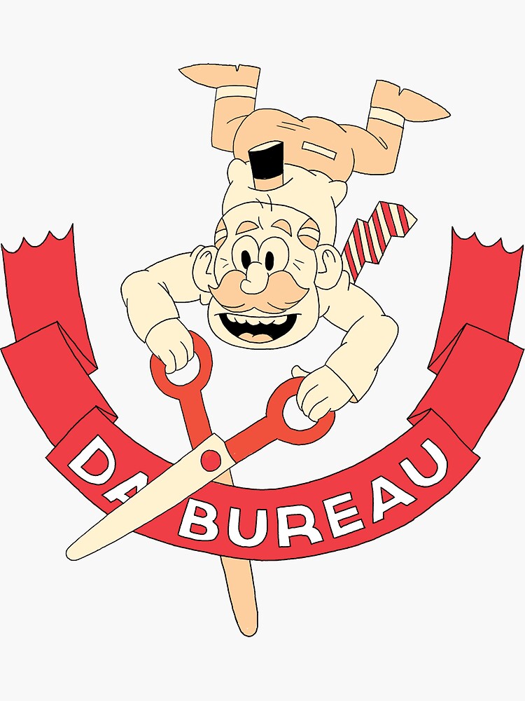 Thumbnail 3 of 3, Sticker, Da Bureau Ribbon Cutting Logo designed and sold by DaBureauOfMerch.