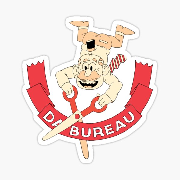 Da Bureau Ribbon Cutting Logo Sticker