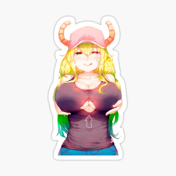 Pegatina «lascivo Lucoa Sexy Hentai Anime Quetzalcóatl Tetas