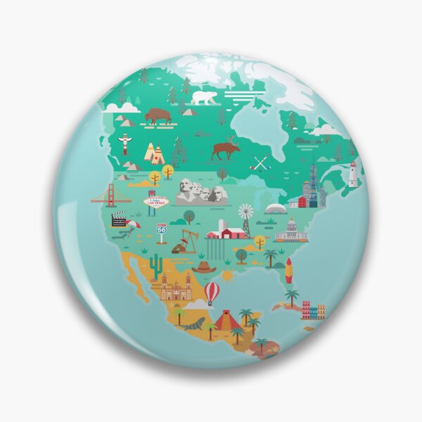 Item preview, Map of North America  designed and sold by Antikwar.