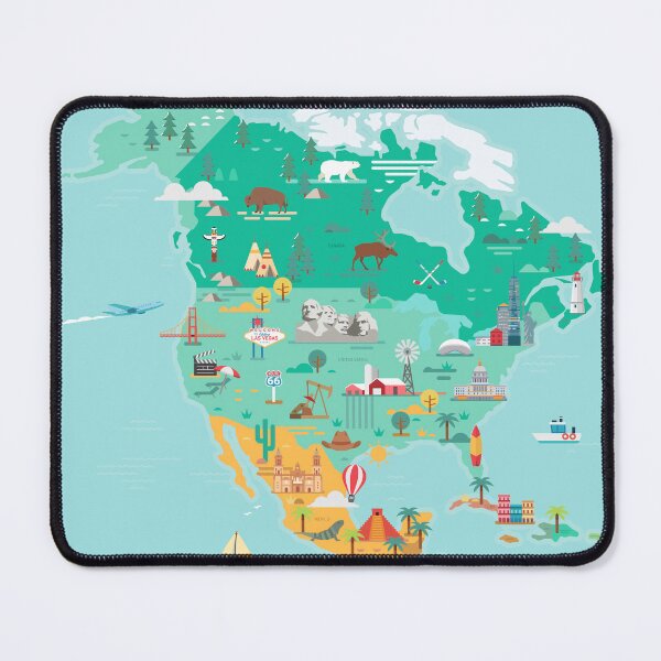 Item preview, Mapa de América del Norte designed and sold by Antikwar.