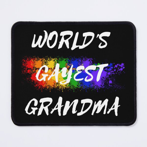Item preview, World's Gayest Grandma Gay Grandmother Pride In Black designed and sold by LuckyKermit.
