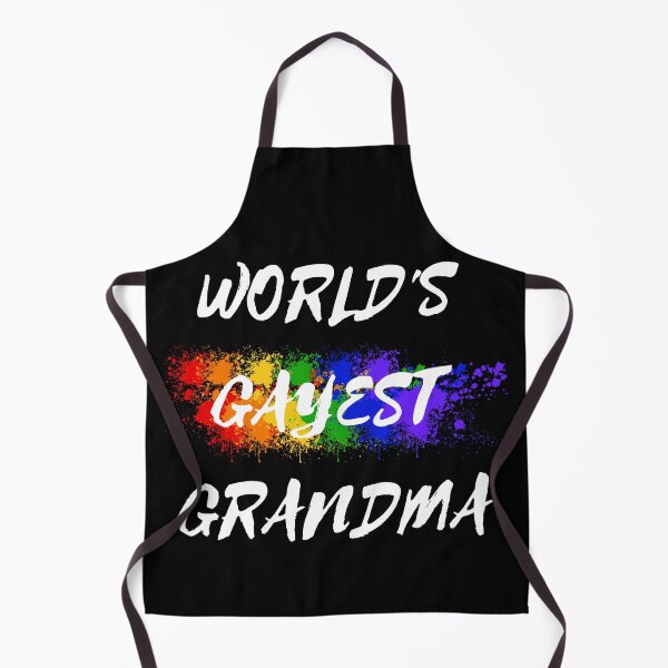 Item preview, World's Gayest Grandma Gay Grandmother Pride In Black designed and sold by LuckyKermit.