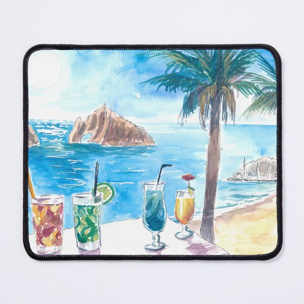 Item preview, Cocktails ready for Sunset with Rocks in Cabo San Lucas designed and sold by artshop77.