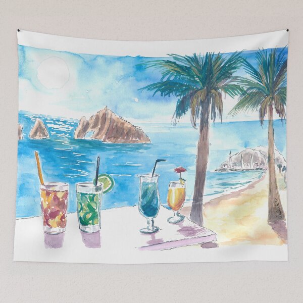 Item preview, Cocktails ready for Sunset with Rocks in Cabo San Lucas designed and sold by artshop77.