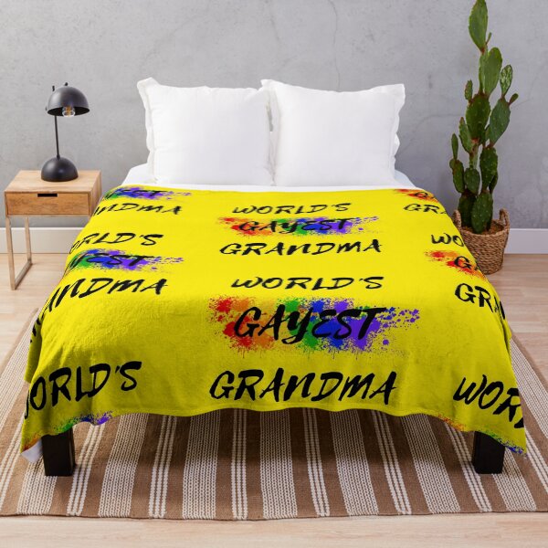 Item preview, World's Gayest Grandma Gay Grandmother Pride In Yellow designed and sold by LuckyKermit.