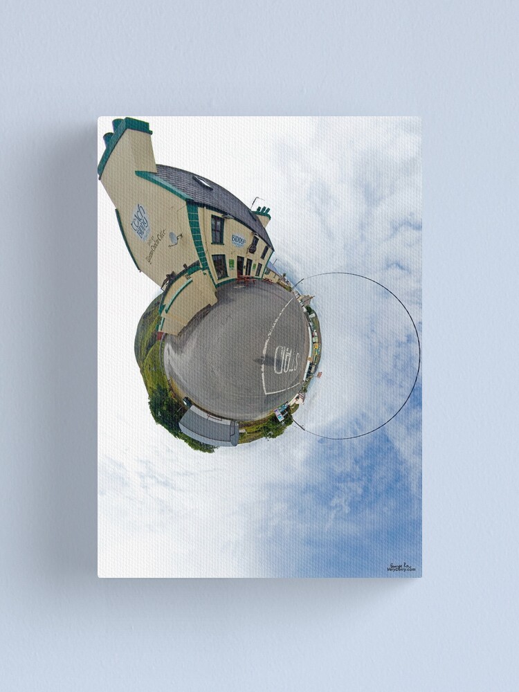 Alternate view of Biddy's House - the Crossroads Pub, Glencolmcille(Sky Out) Canvas Print