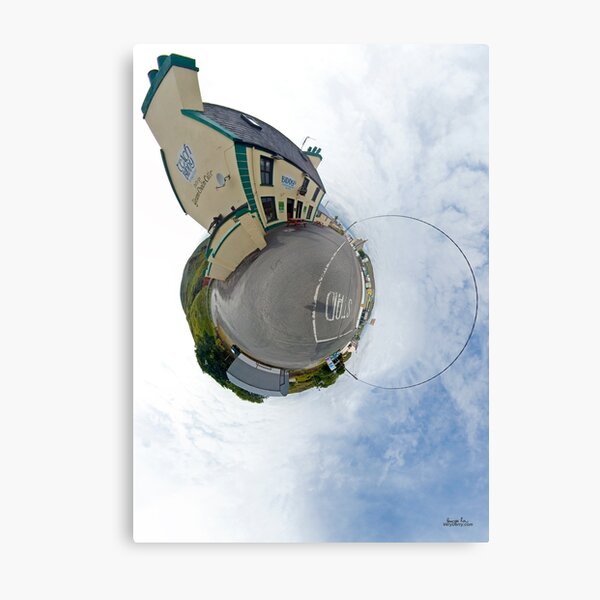 Biddy's House - the Crossroads Pub, Glencolmcille(Sky Out) Metal Print