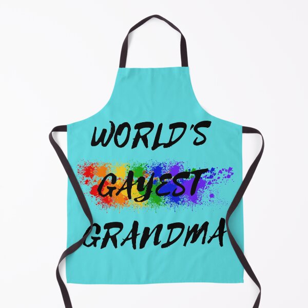 Item preview, World's Gayest Grandma Gay Grandmother Pride In Cyan designed and sold by LuckyKermit.
