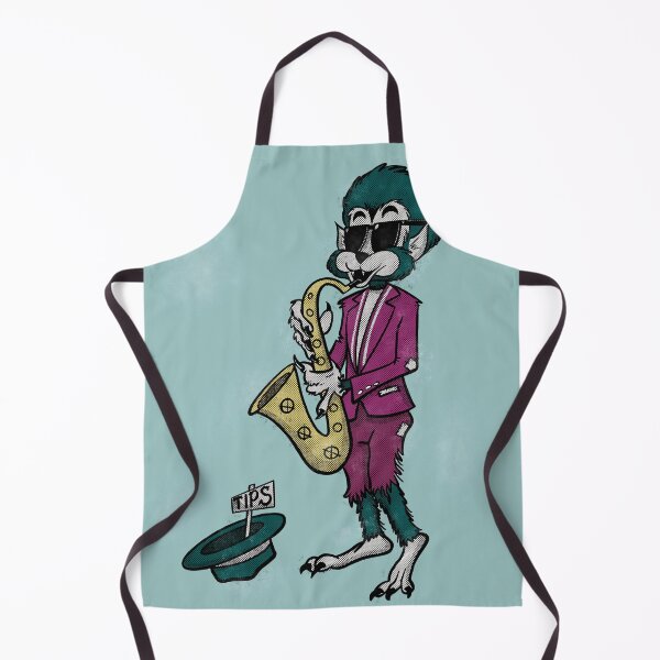 Item preview, Werewolf Playing Saxophone designed and sold by quepedostudio.
