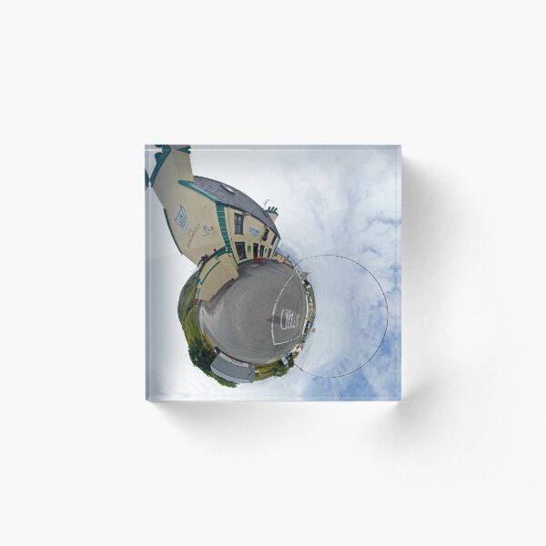 Biddy's House - the Crossroads Pub, Glencolmcille(Sky Out) Acrylic Block