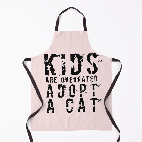 Item preview, Kids Are Overrated Adopt A Cat, Distressed Font designed and sold by Design-Maniya.