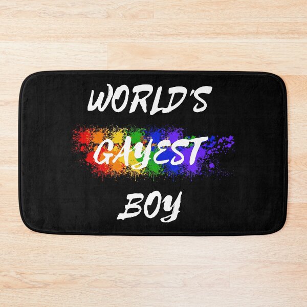 Item preview, World's Gayest Boy Color Splash For Pride Month In Black designed and sold by LuckyKermit.