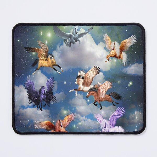 Item preview, Flying Pegasus In The Night Sky Legendary Animals 8 Pegasi All Colors designed and sold by Siela.