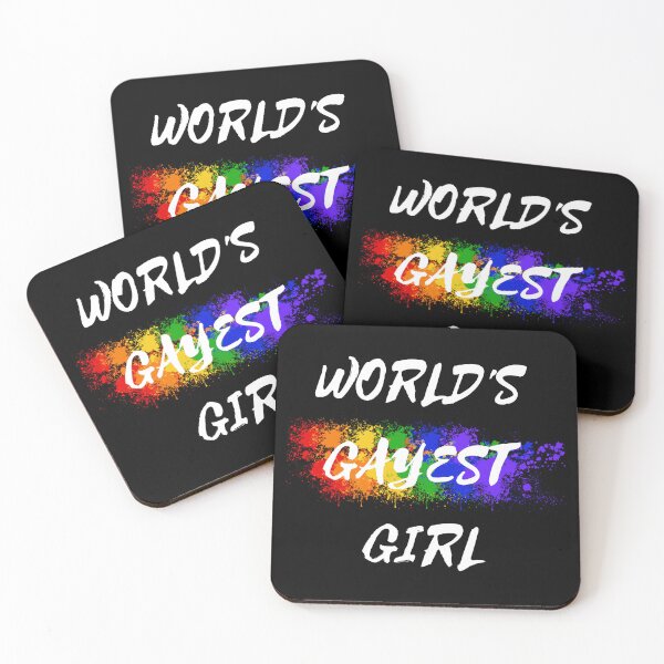 Item preview, World's Gayest Girl Color Splash Lesbian Pride For Sapphics In Black designed and sold by LuckyKermit.