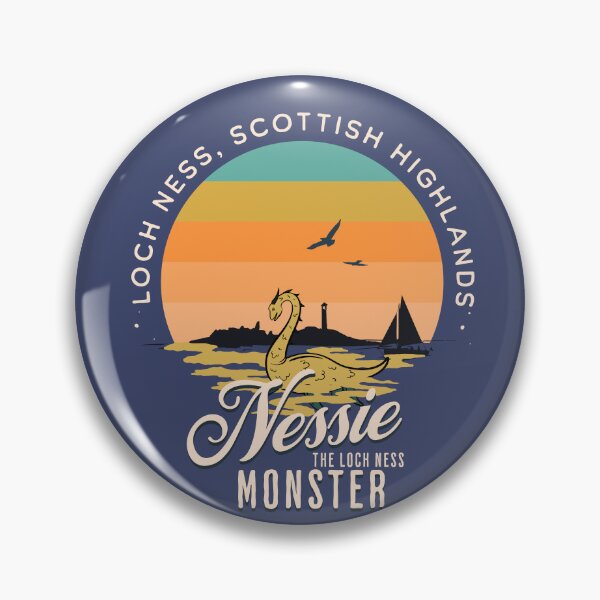 Item preview, Nessie The Loch Ness Monster Retro Vintage Sunset Design designed and sold by dschiffer12.