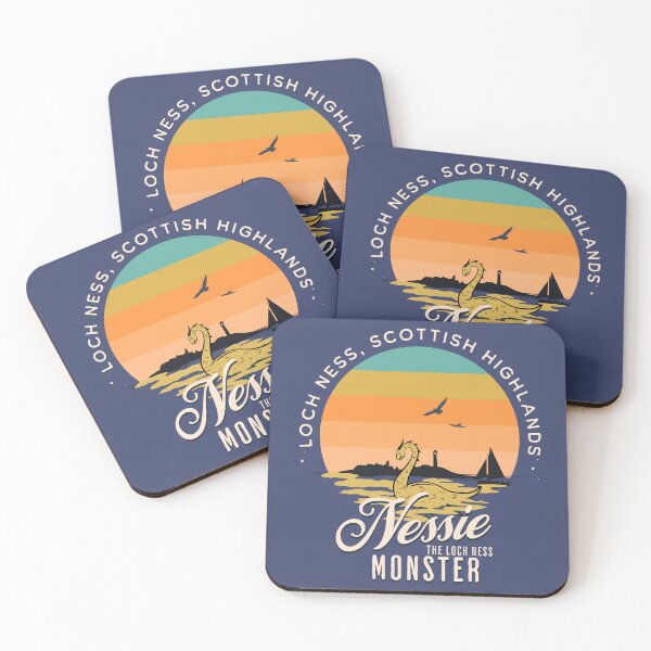 Item preview, Nessie The Loch Ness Monster Retro Vintage Sunset Design designed and sold by dschiffer12.