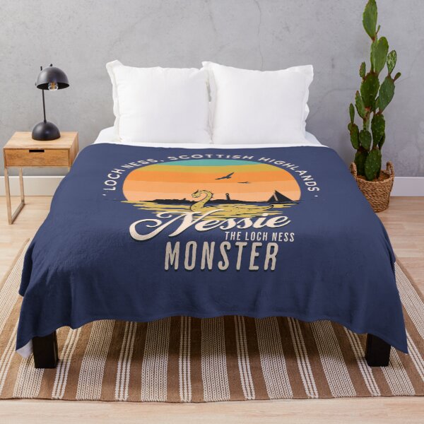 Item preview, Nessie The Loch Ness Monster Retro Vintage Sunset Design designed and sold by dschiffer12.