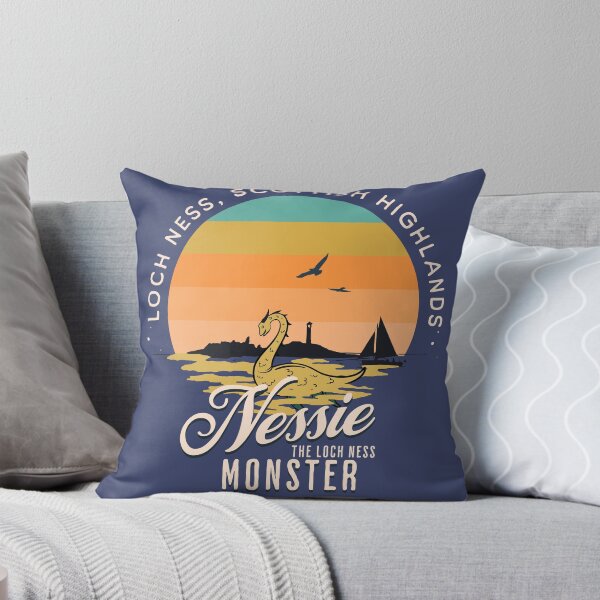 Item preview, Nessie The Loch Ness Monster Retro Vintage Sunset Design designed and sold by dschiffer12.