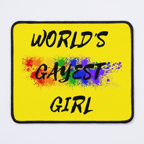 Item preview, World's Gayest Girl Color Splash Lesbian Pride For Sapphics In Yellow designed and sold by LuckyKermit.