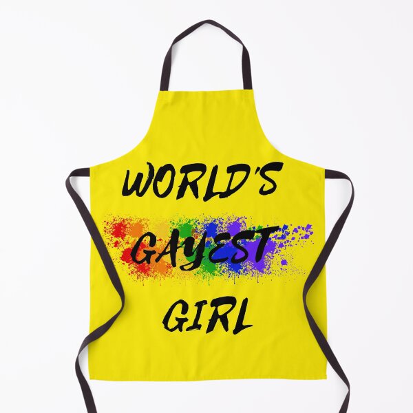 Item preview, World's Gayest Girl Color Splash Lesbian Pride For Sapphics In Yellow designed and sold by LuckyKermit.