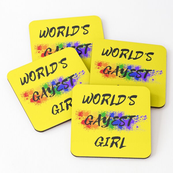 Item preview, World's Gayest Girl Color Splash Lesbian Pride For Sapphics In Yellow designed and sold by LuckyKermit.