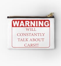warning cars Zipper Pouch