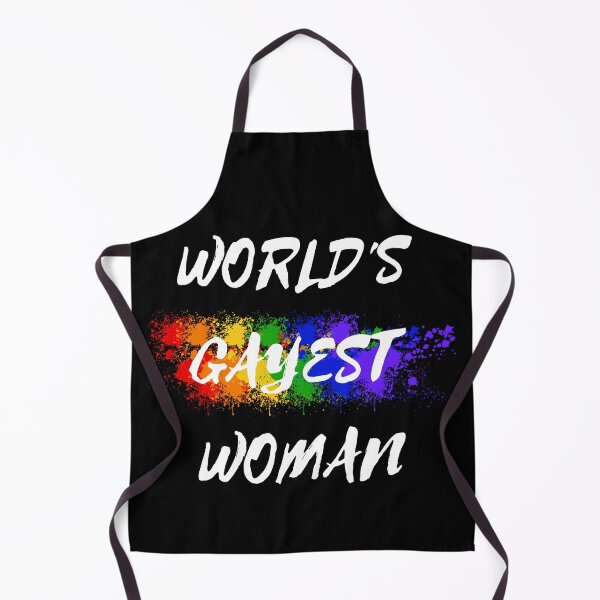 Item preview, World's Gayest Woman Color Splash Lesbian Pride In Black designed and sold by LuckyKermit.
