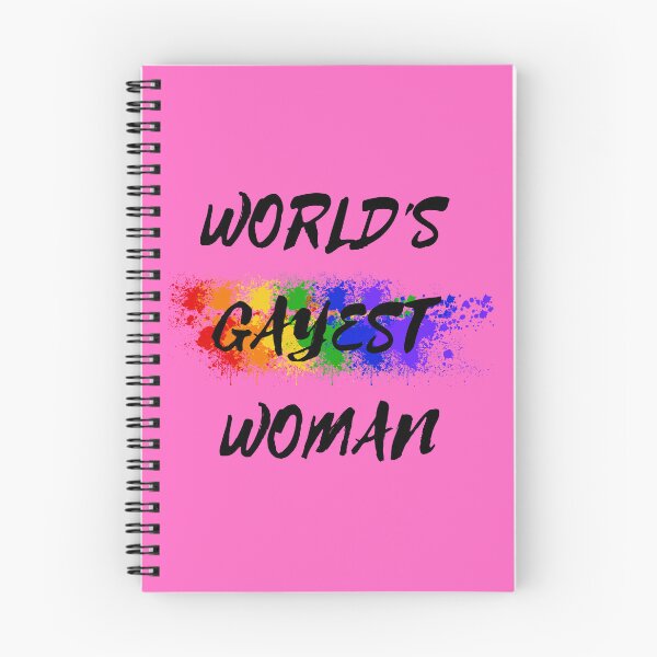 Item preview, World's Gayest Woman Color Splash Lesbian Pride In Pink designed and sold by LuckyKermit.
