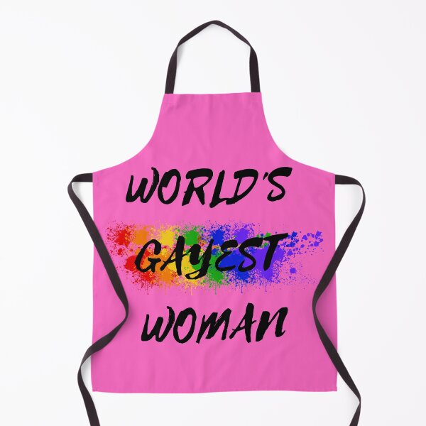 Item preview, World's Gayest Woman Color Splash Lesbian Pride In Pink designed and sold by LuckyKermit.