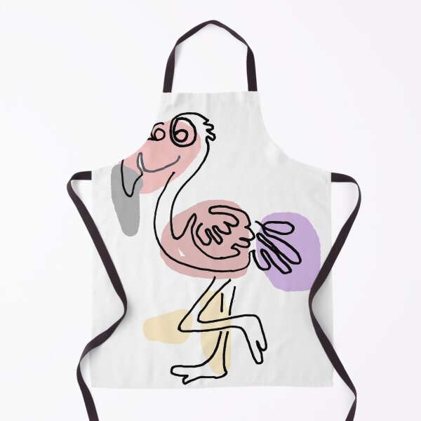 Item preview, Cute Artsy Pink Flamingo Bird Abstract Line Art designed and sold by Nature's Fancy.