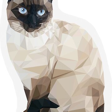 Pixel Siamese Cat Face Isolated Vector Stock Vector (Royalty Free)  1144552613